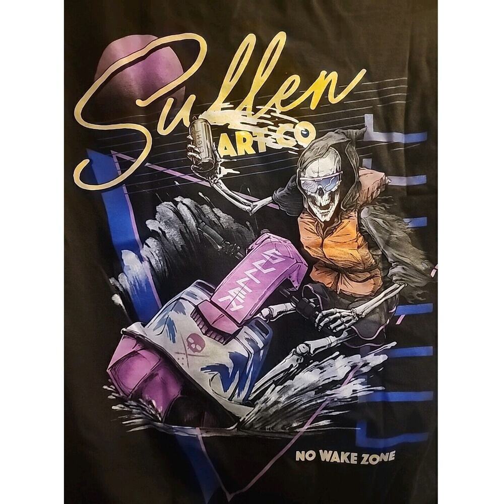Sullen No Wake Zone Graphic Tattoo‎ Tshirt Mens Medium NWT A115 Excellent
